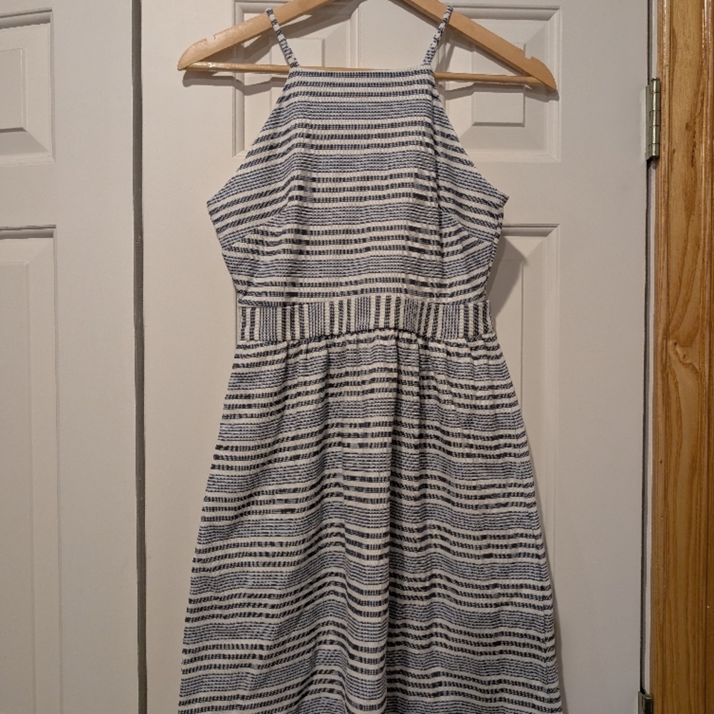 NWT Banana Republic Blue and White Striped Dress